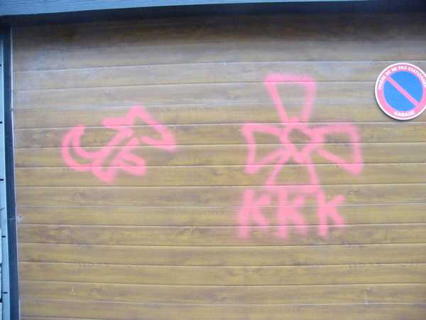 Graffiti sur le garage